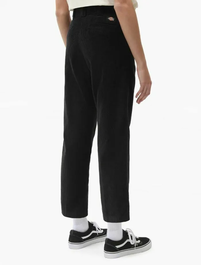 Women Trousers Dickies 874 Crop Cord Pant Black