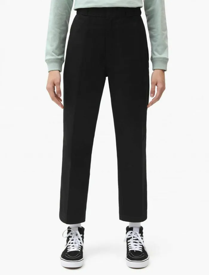 Women Trousers Dickies 874 Cropped Pant Black