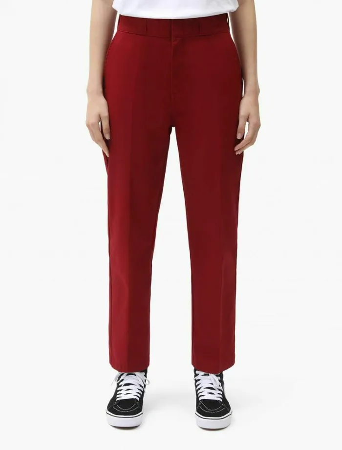 Women Trousers Dickies Elizaville Work Pant Bikg Red