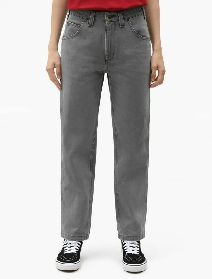Women Trousers Dickies Ellendale Denim Pant Vtage Aged Grey