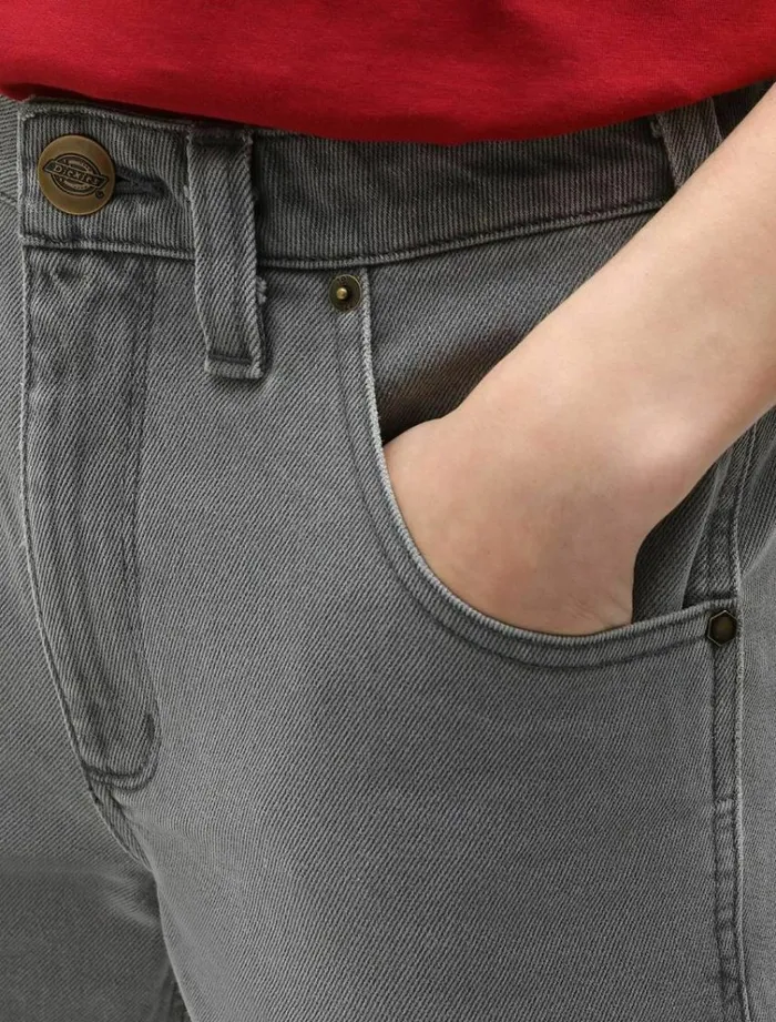 Women Trousers Dickies Ellendale Denim Pant Vtage Aged Grey