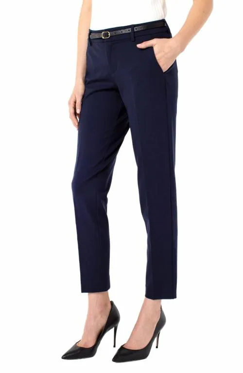 Women Trousers Liverpool Los Angeles Kelsey Knit Trouser Super Stretch Cadet Blue