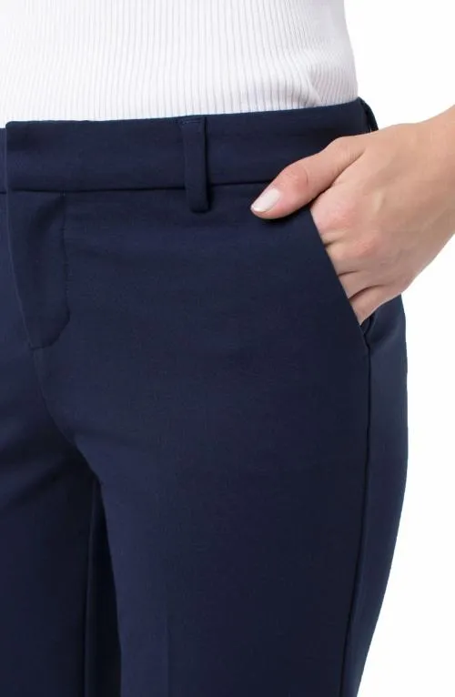 Women Trousers Liverpool Los Angeles Kelsey Knit Trouser Super Stretch Cadet Blue
