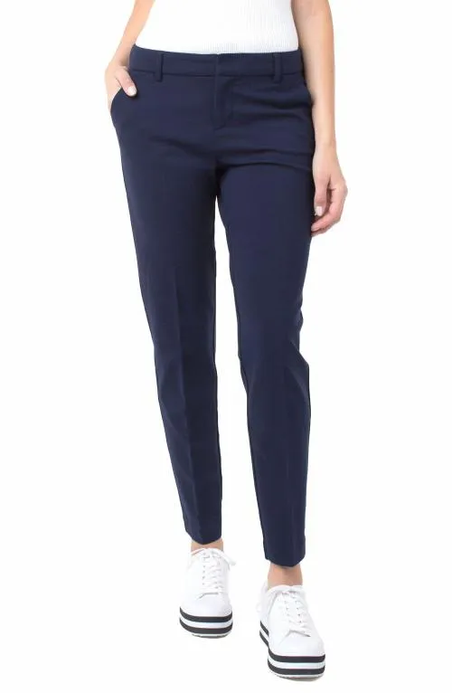 Women Trousers Liverpool Los Angeles Kelsey Knit Trouser Super Stretch Cadet Blue