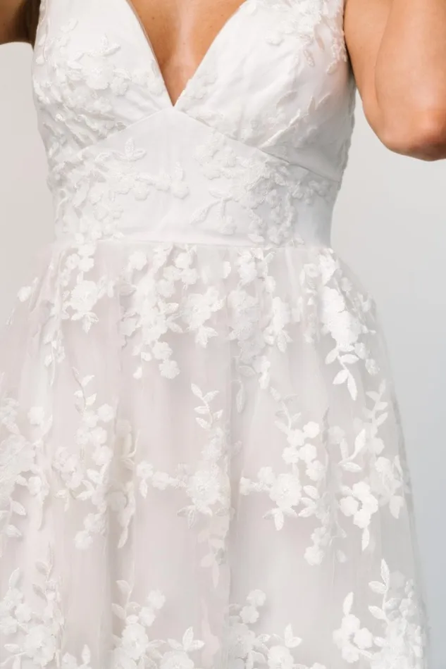 Women Tulle Styles Baltic Born Dante Applique Midi Dress Off White Women Tulle Styles Baltic Born Dante Applique Midi Dress Off White