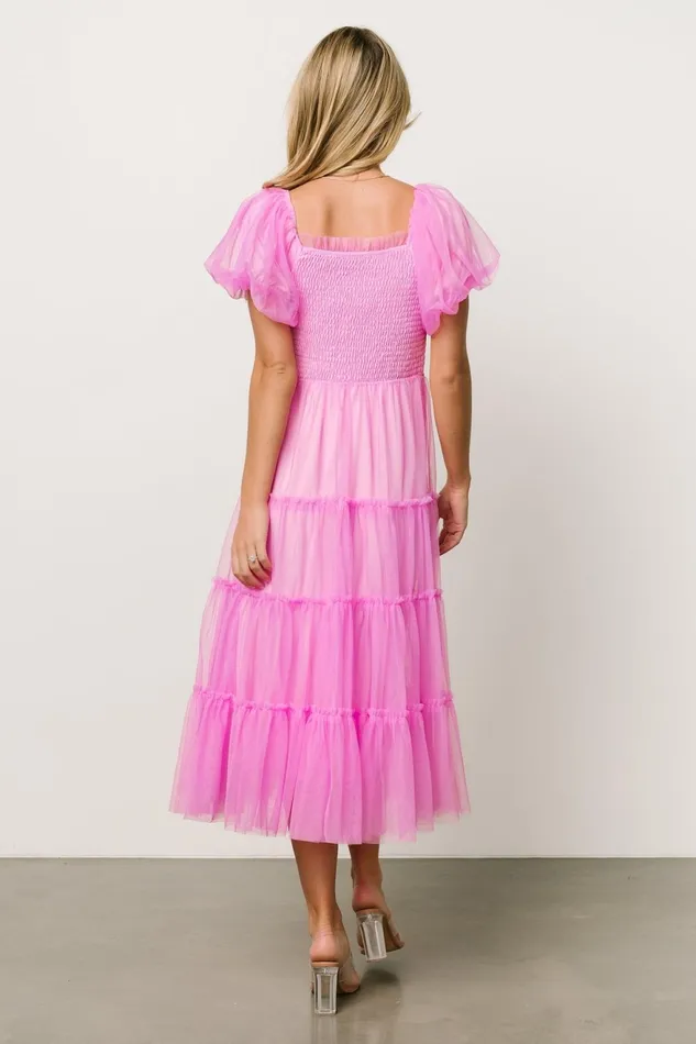 Women Tulle Styles Baltic Born Liv Tulle Midi Dress Pink