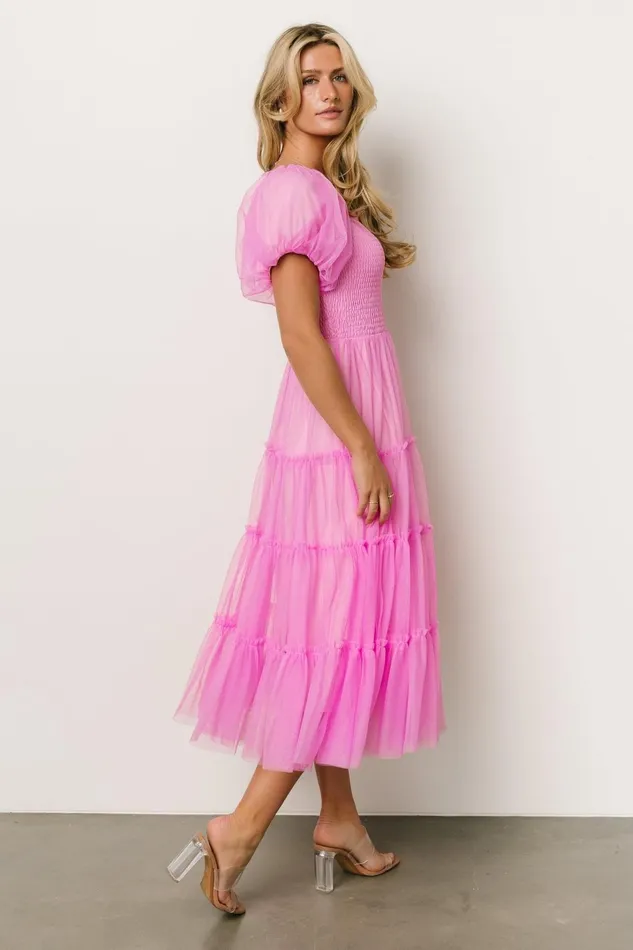 Women Tulle Styles Baltic Born Liv Tulle Midi Dress Pink