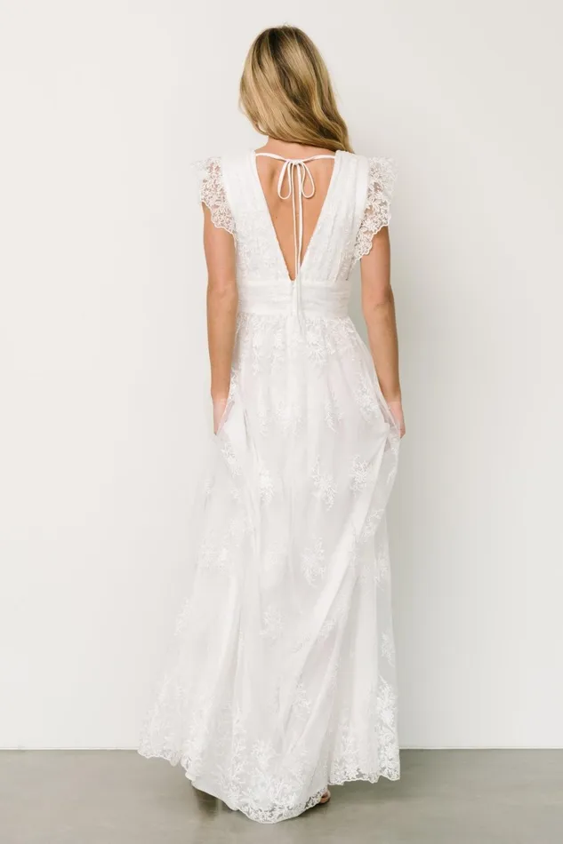 Women Tulle Styles Baltic Born Rhea Tulle Maxi Dress Off White