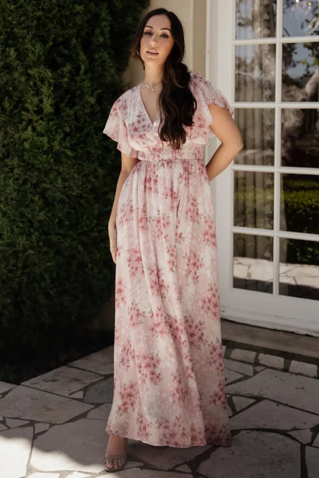 Women Wedding Guest Baltic Born Lynlee Metallic Maxi Dress Pink Multi Women Wedding Guest Baltic Born Lynlee Metallic Maxi Dress Pink Multi