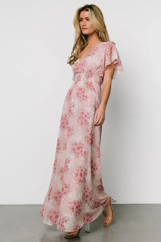 Women Wedding Guest Baltic Born Lynlee Metallic Maxi Dress Pink Multi Women Wedding Guest Baltic Born Lynlee Metallic Maxi Dress Pink Multi