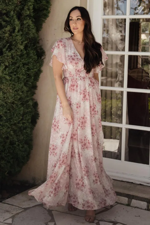 Women Wedding Guest Baltic Born Lynlee Metallic Maxi Dress Pink Multi Women Wedding Guest Baltic Born Lynlee Metallic Maxi Dress Pink Multi