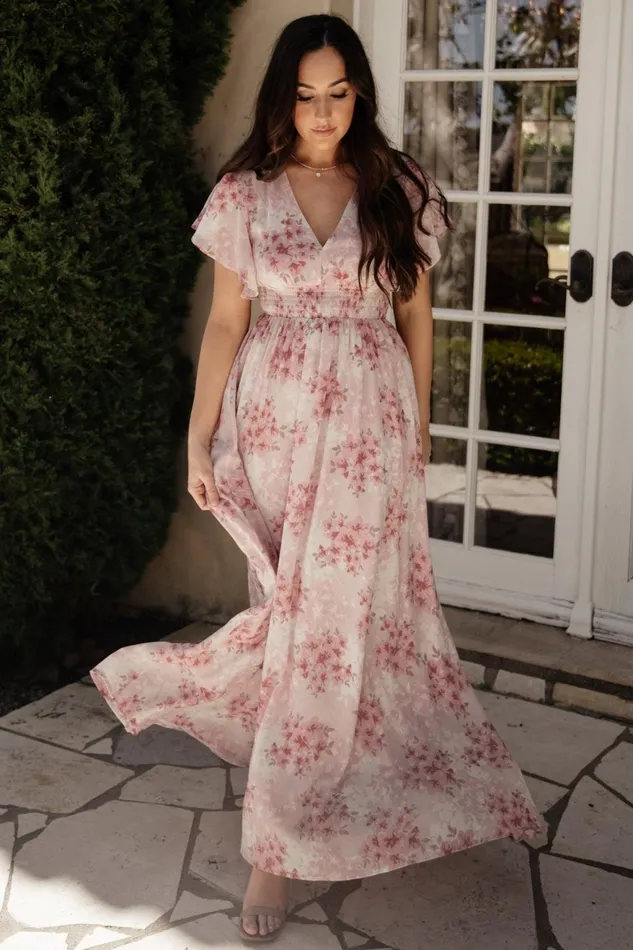 Women Wedding Guest Baltic Born Lynlee Metallic Maxi Dress Pink Multi Women Wedding Guest Baltic Born Lynlee Metallic Maxi Dress Pink Multi