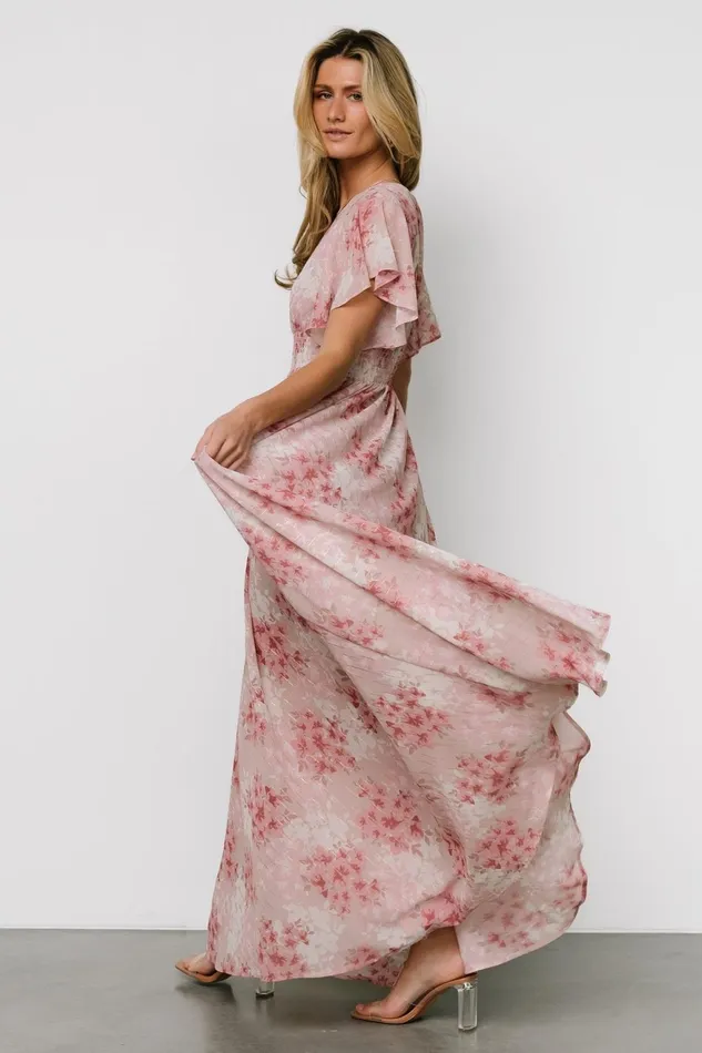 Women Wedding Guest Baltic Born Lynlee Metallic Maxi Dress Pink Multi Women Wedding Guest Baltic Born Lynlee Metallic Maxi Dress Pink Multi