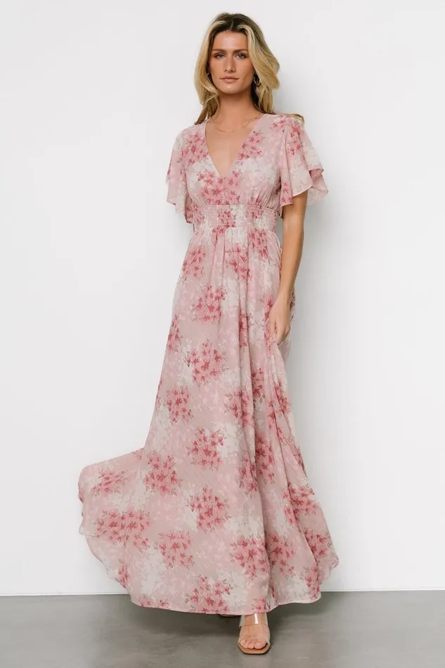 Women Wedding Guest Baltic Born Lynlee Metallic Maxi Dress Pink Multi Women Wedding Guest Baltic Born Lynlee Metallic Maxi Dress Pink Multi