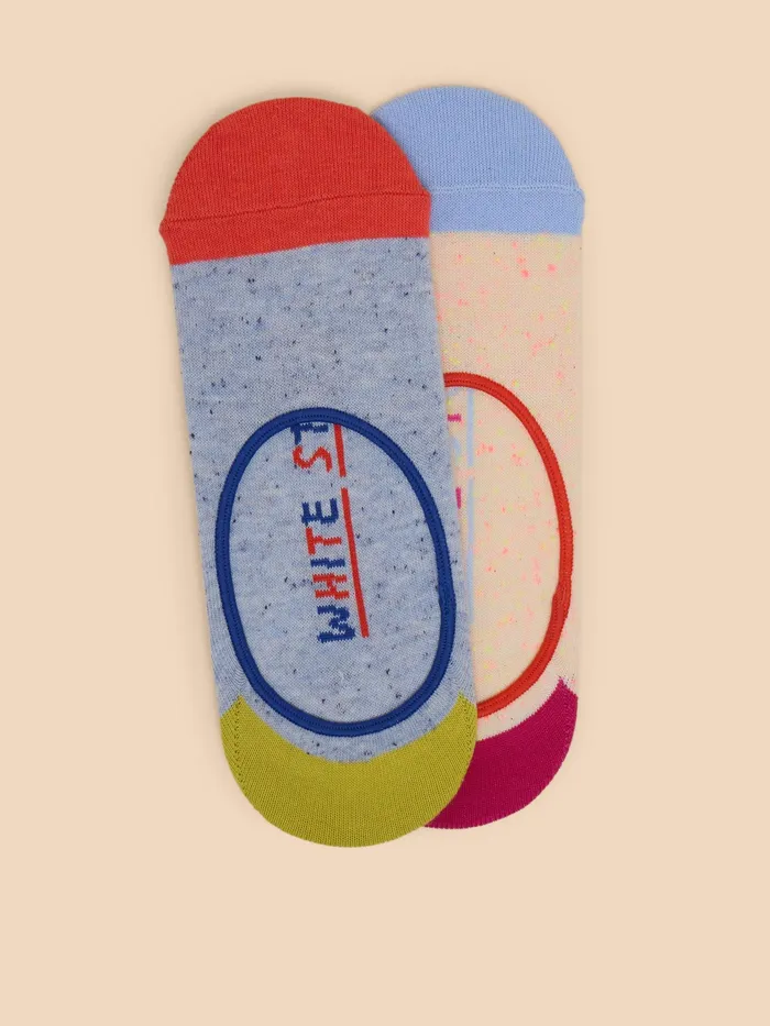 Women White Stuff Accessories 2 Pack Nep No Show Socks