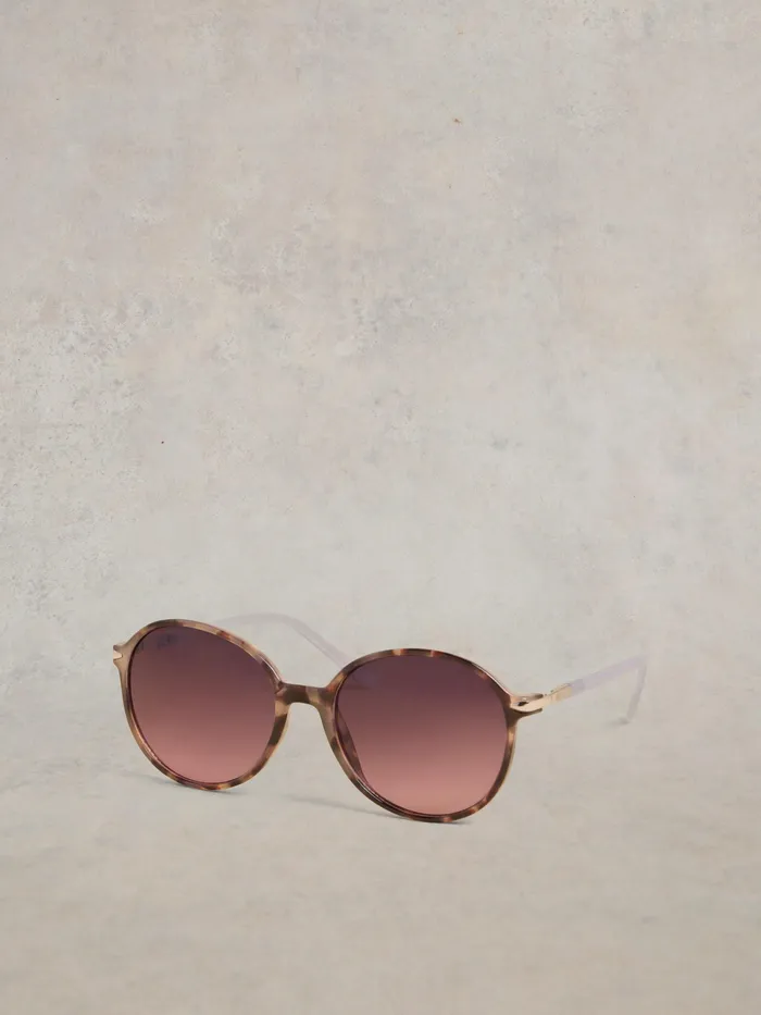 Women White Stuff Accessories Ali Preppy Round Sunglasses