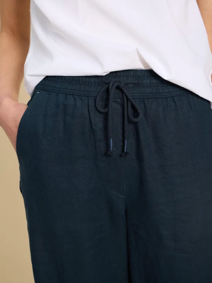Women White Stuff Clothing Belle Linen Blend Wide Trouser