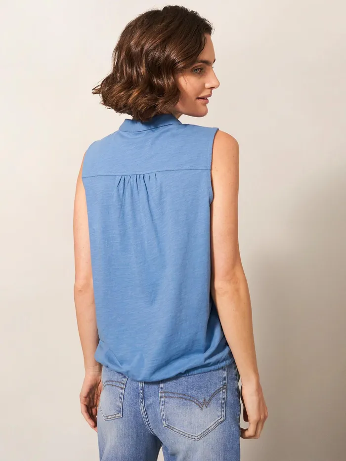 Women White Stuff Clothing FLOWING GRASSES JERSEY SHIRT