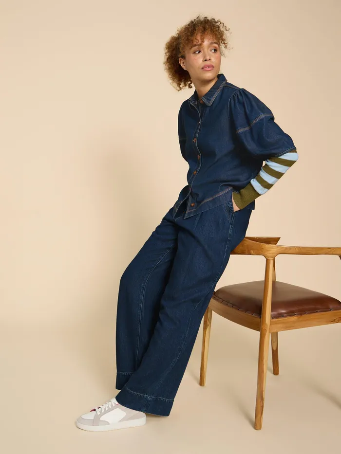 Women White Stuff Clothing Kerry Denim Shirt
