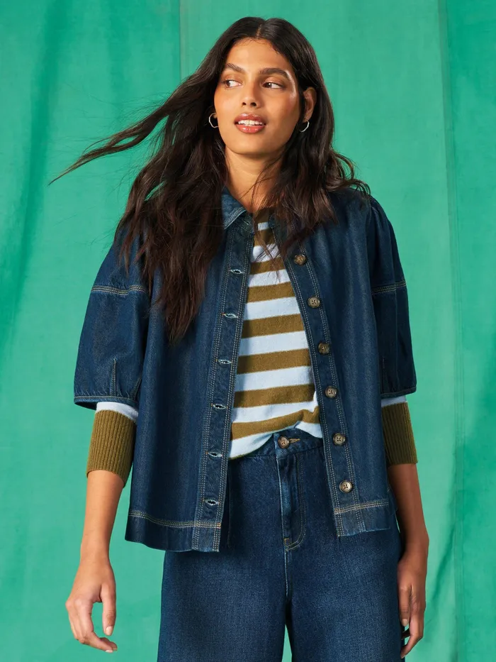Women White Stuff Clothing Kerry Denim Shirt