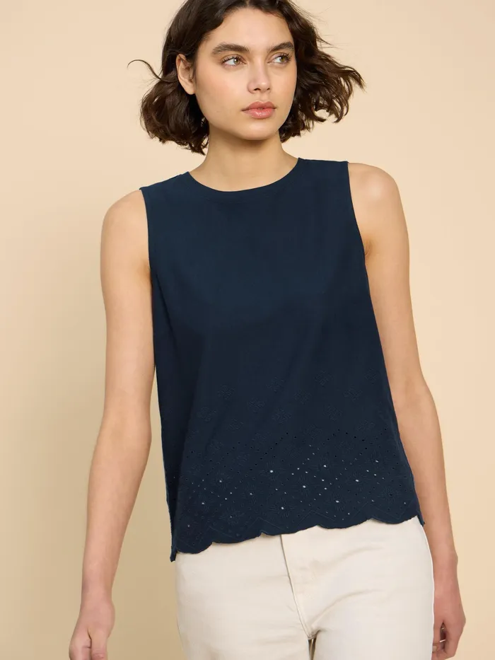 Women White Stuff Clothing SILVIA CUT OUT VEST Women White Stuff Clothing SILVIA CUT OUT VEST