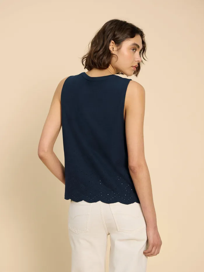 Women White Stuff Clothing SILVIA CUT OUT VEST Women White Stuff Clothing SILVIA CUT OUT VEST
