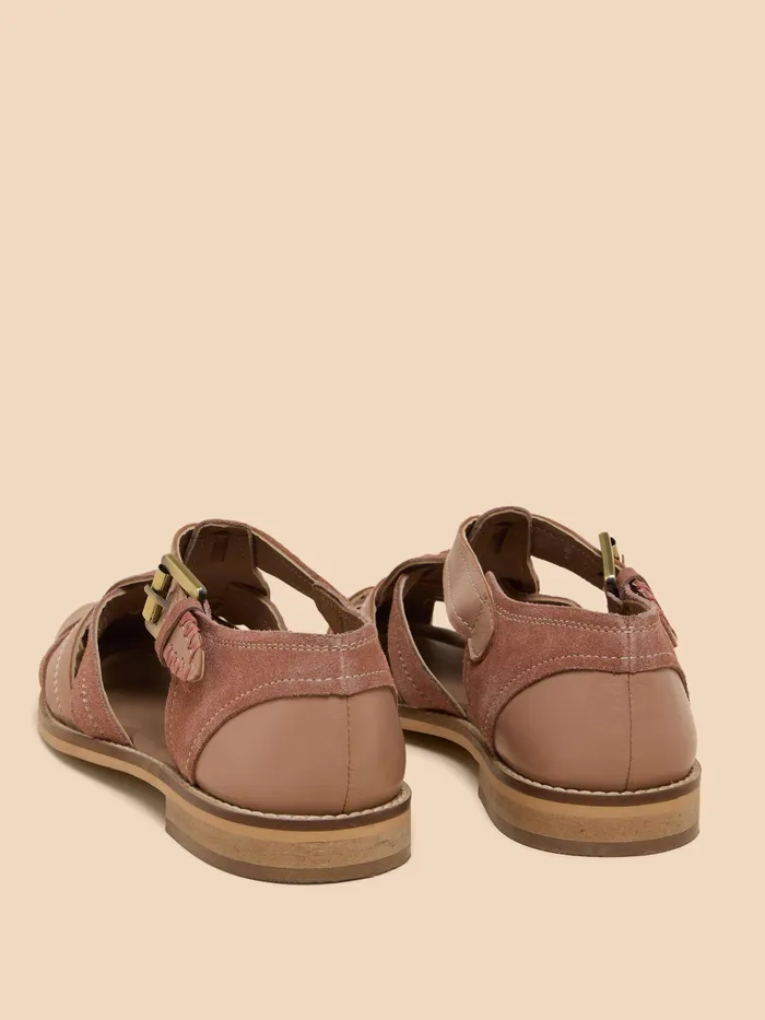 Women White Stuff Footwear Floral Leather Fisherman Shoe