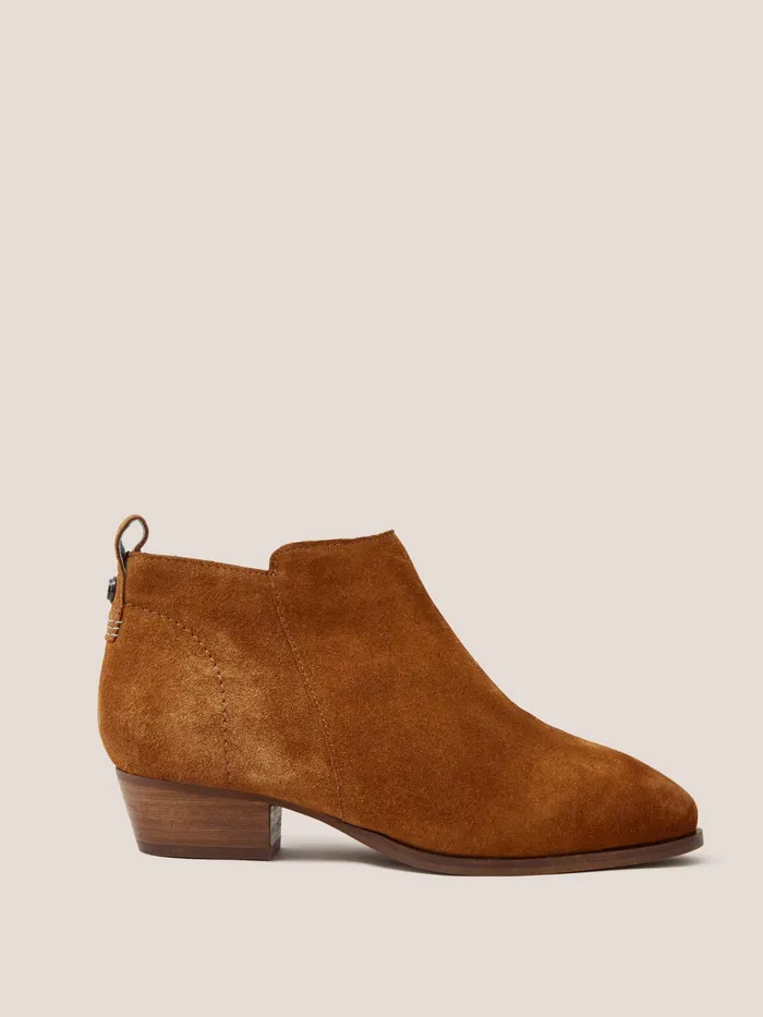 Women White Stuff Footwear Suede Wide Fit Ankle Boot