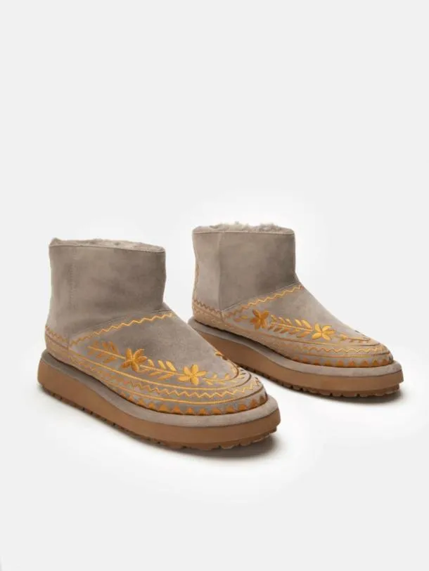 Women ZARINA Stone Clergerie Ankle Boots