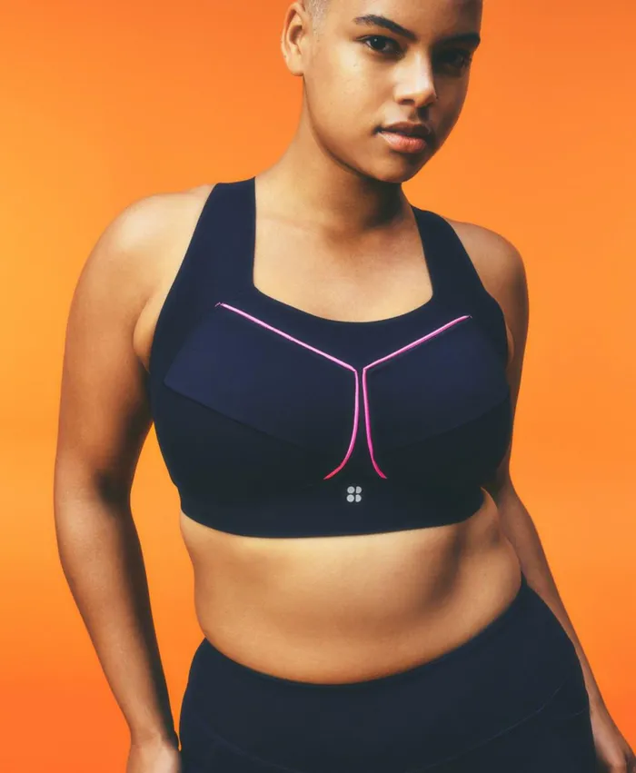 Women Zero Gravity Running Bra Navy Blue Sweaty Betty Underwear