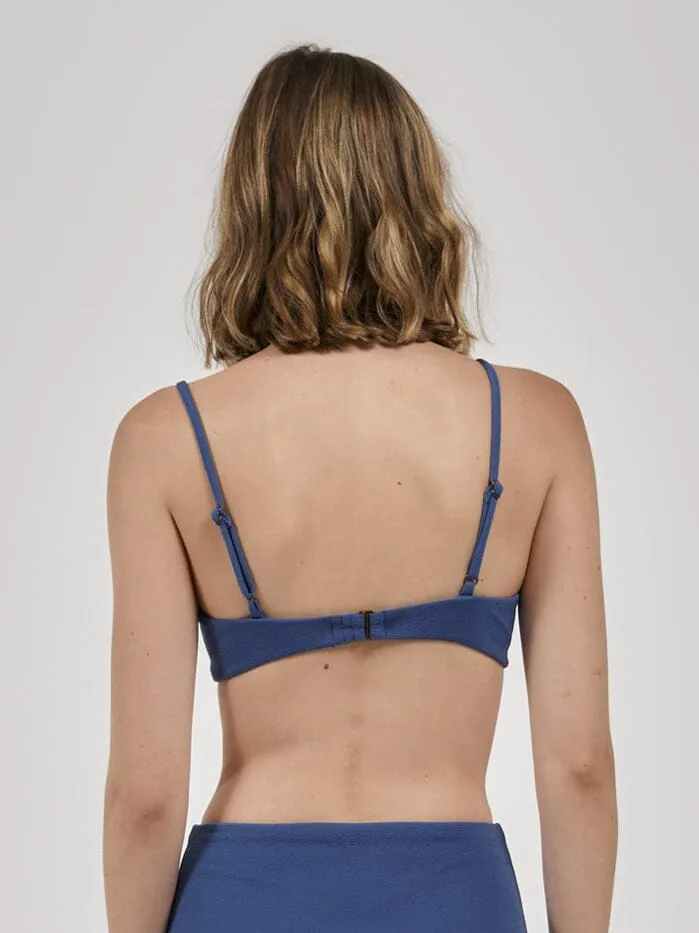 Womens Adira Underwire Bikini Top Botanical Blue Thrills Swim