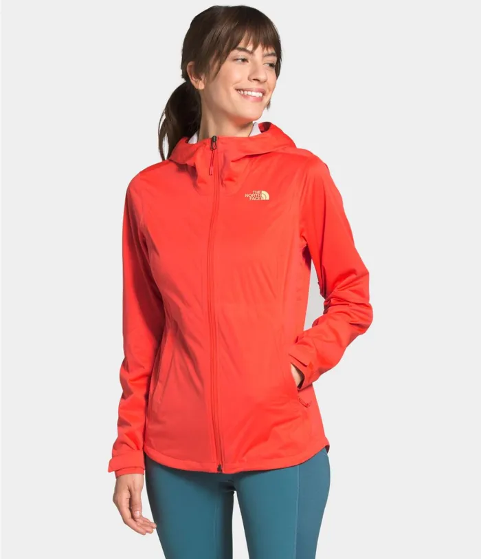 Womens Allproof Stretch Jacket Flare Orange The North Face Rainwear
