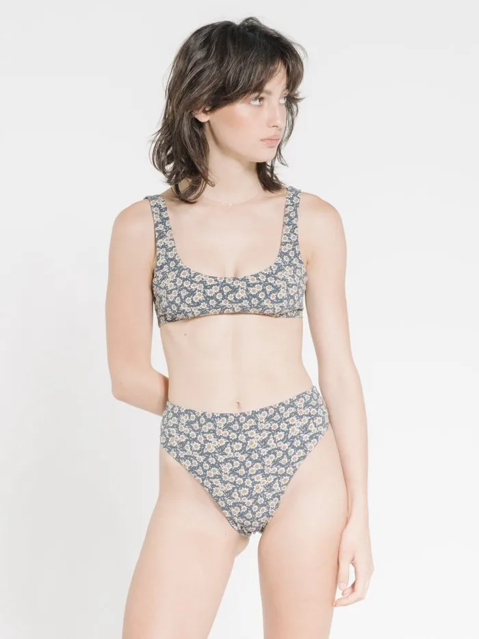 Womens Arnica Crop Top Navy Thrills Swim