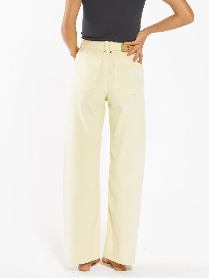 Womens Belle Full Length Cord Pant Sunlight Thrills Pants