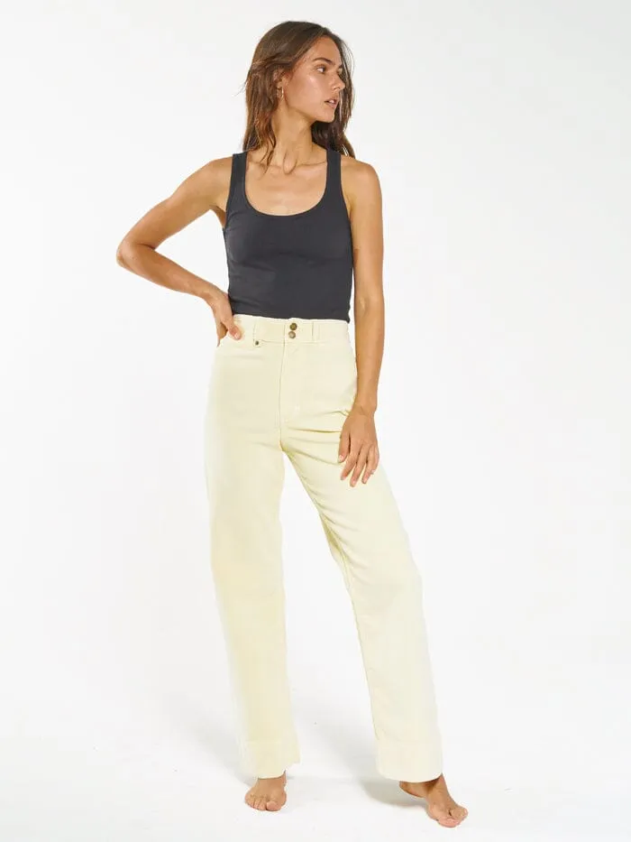 Womens Belle Full Length Cord Pant Sunlight Thrills Pants