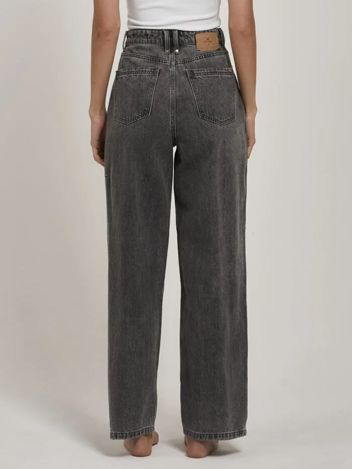 Womens Billie Jean Asphalt Grey Thrills High Waisted Jeans