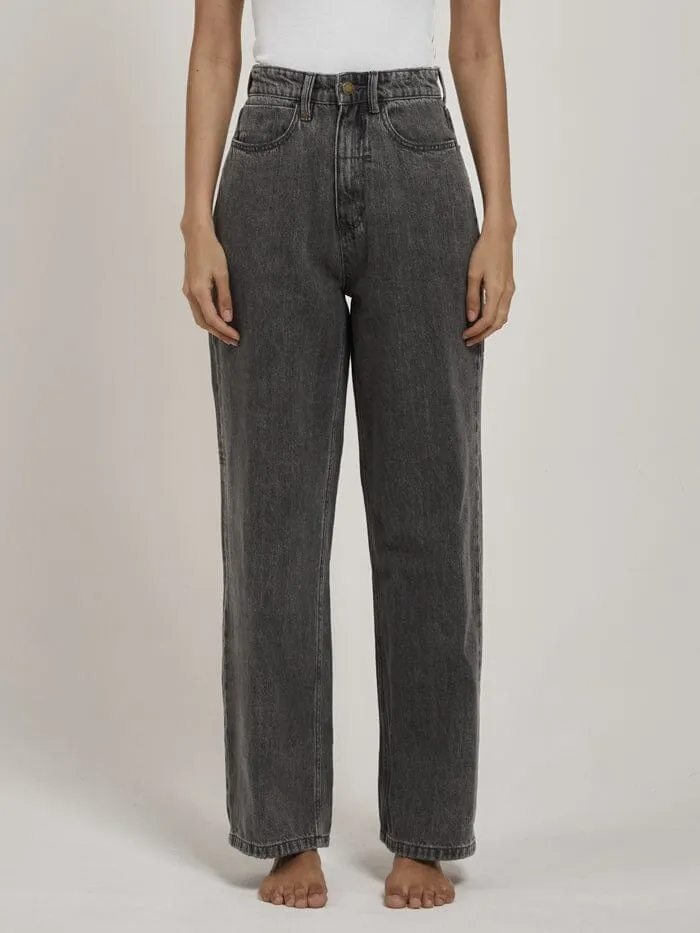 Womens Billie Jean Asphalt Grey Thrills High Waisted Jeans