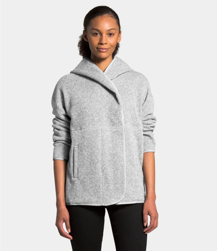 Womens Crescent Wrap Tnf Light Grey Heather The North Face Fleece