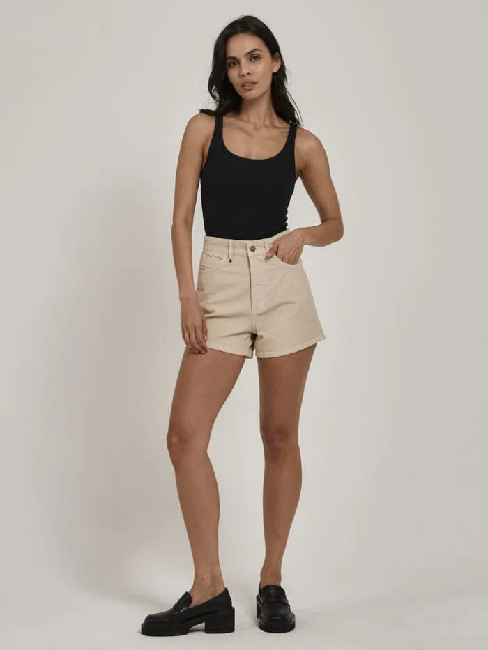 Womens Erica Cord Short Soft Tan Thrills Shorts