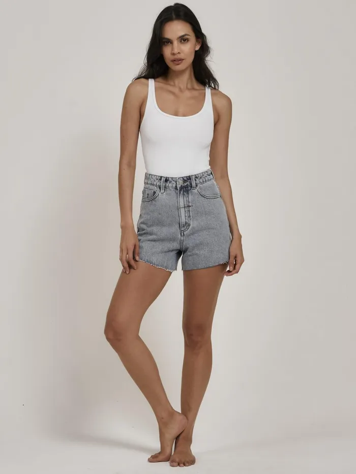 Womens Erica Short Garage Blue Thrills Denim Shorts