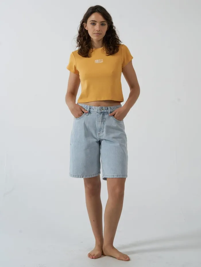Womens Fisheye Mini Tee Eureka Thrills Tops and Tees