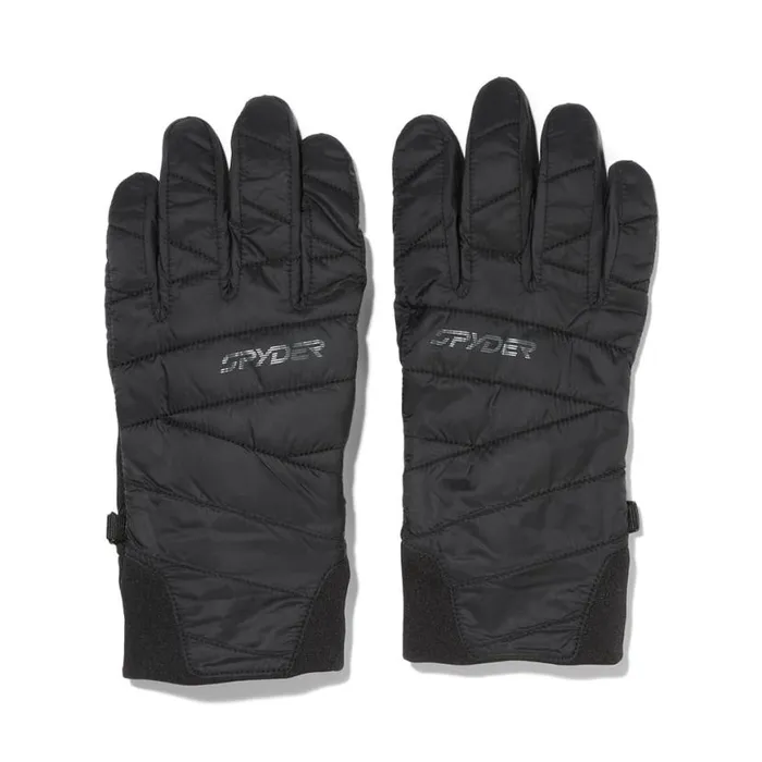 Womens Glissade Hybrid Black Spyder Gloves