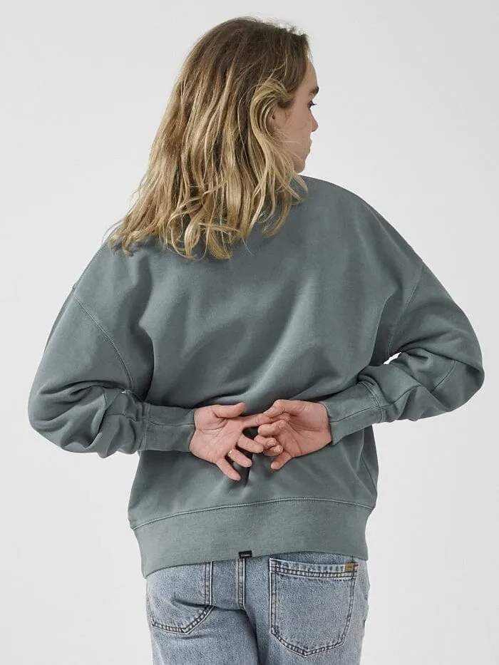 Womens Golden Wings Slouch Crew Scrubs Green Thrills Sweaters and Fleece