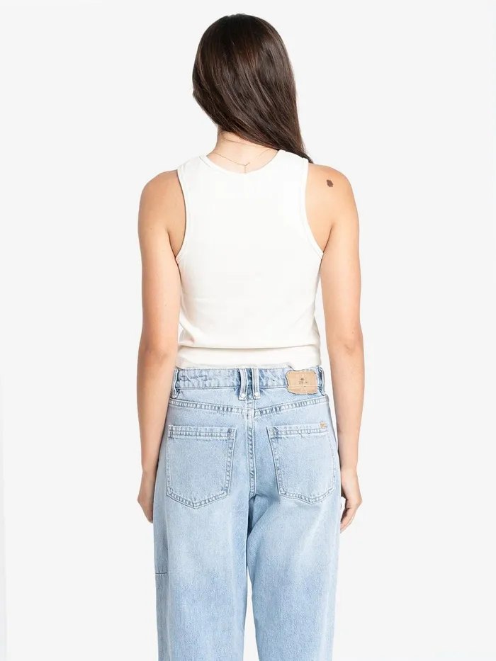 Womens High Standards Curve Tank Cashew Thrills Tops and Tees