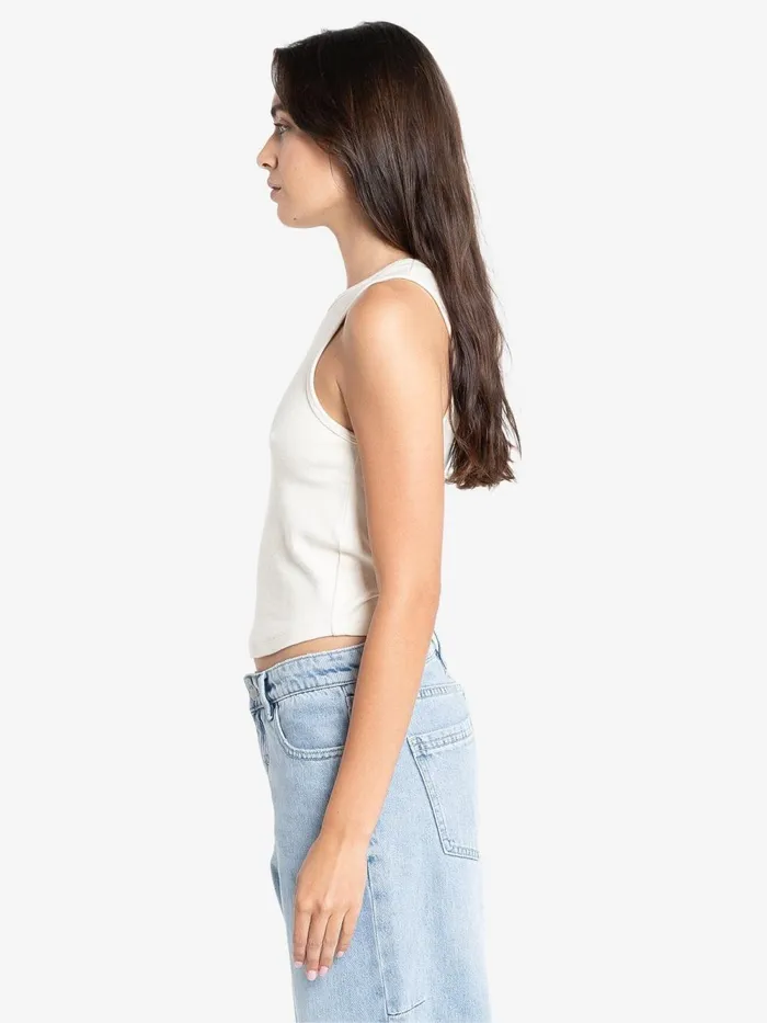 Womens High Standards Curve Tank Cashew Thrills Tops and Tees