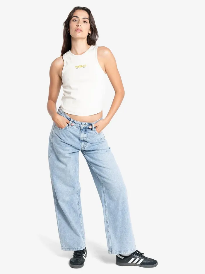 Womens High Standards Curve Tank Cashew Thrills Tops and Tees
