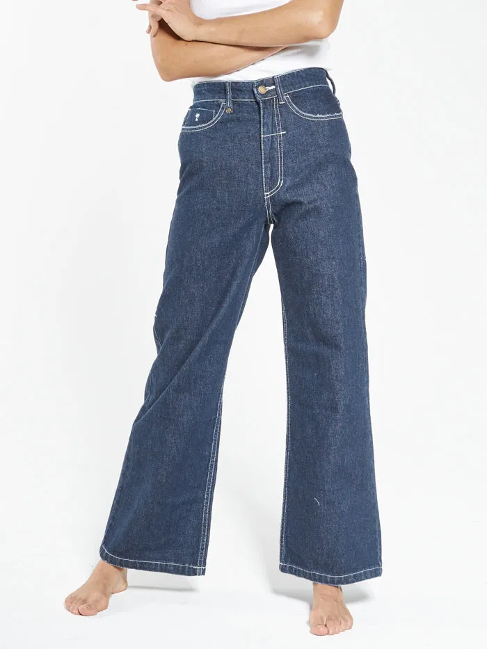 Womens Holly Jean Indigo Rinse Thrills High Waisted Jeans