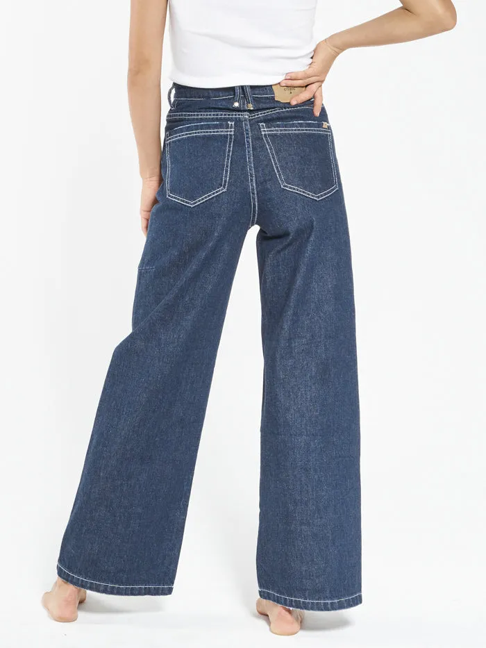Womens Holly Jean Indigo Rinse Thrills High Waisted Jeans