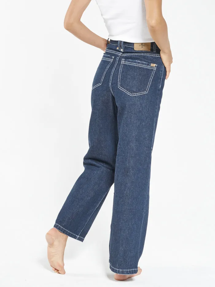 Womens Holly Jean Indigo Rinse Thrills High Waisted Jeans