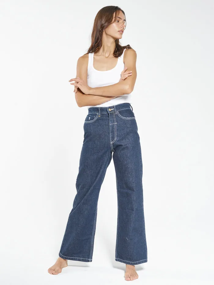 Womens Holly Jean Indigo Rinse Thrills High Waisted Jeans
